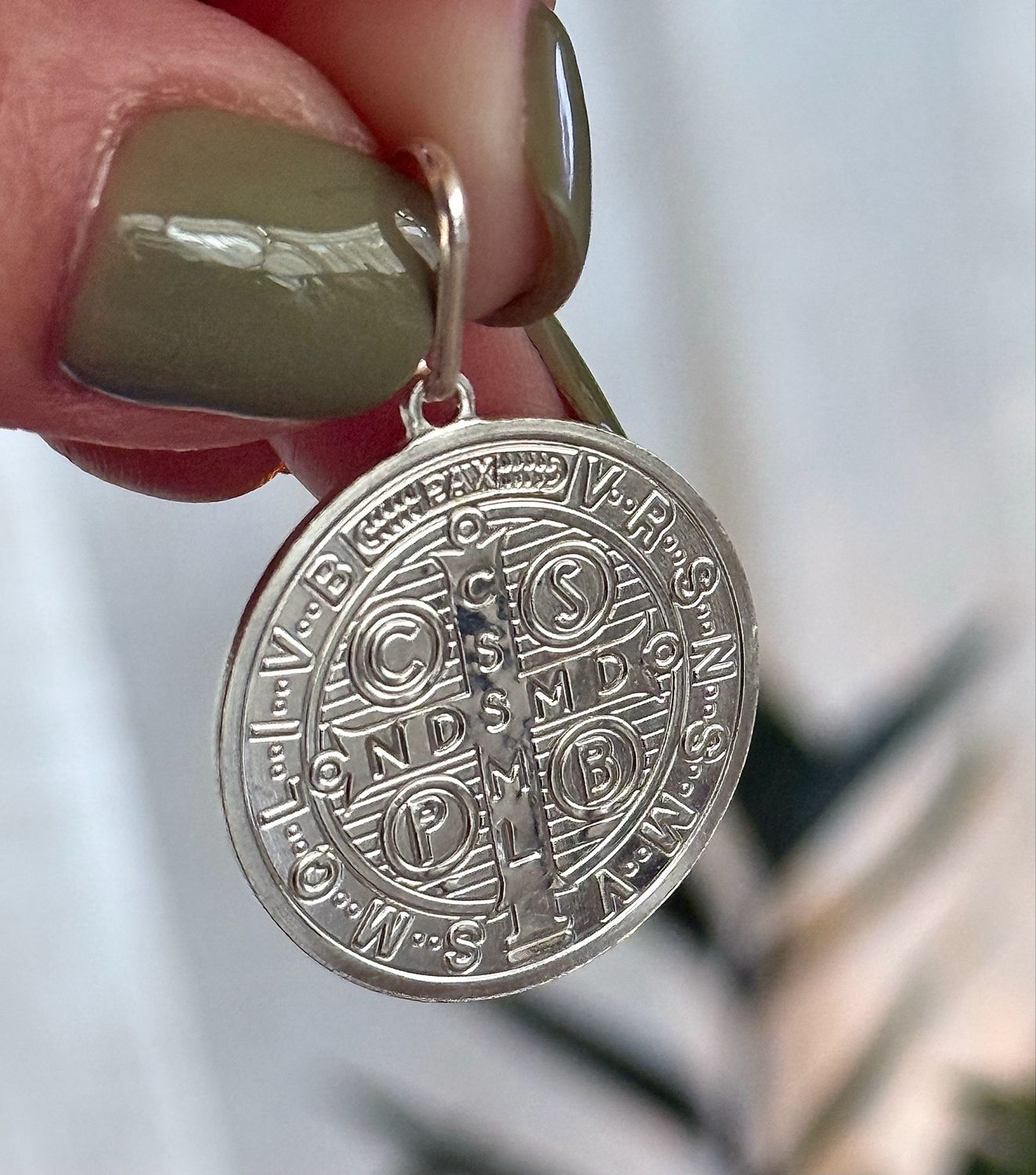 Medalla San Benito 2,5 cm *PLATA925*