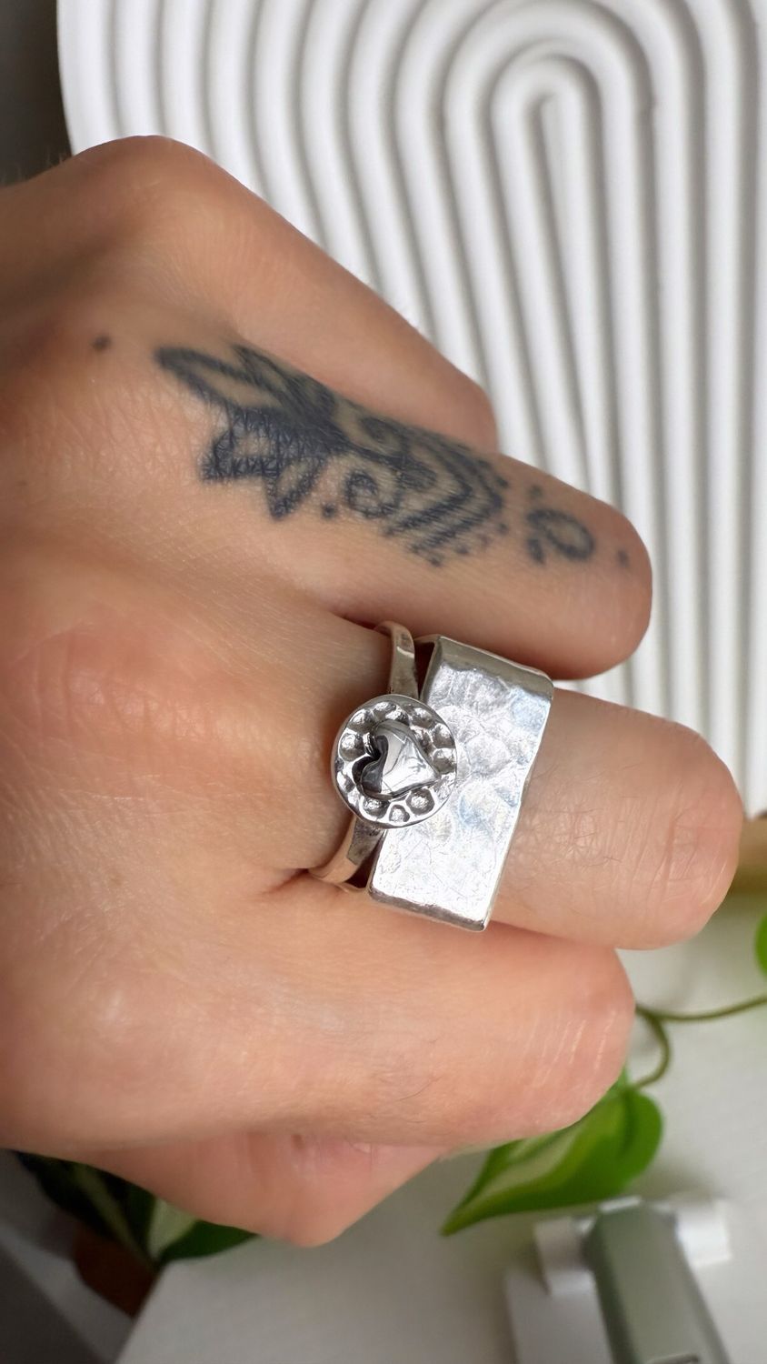 Anillo Mini Cuore *PLATA925* Regulable