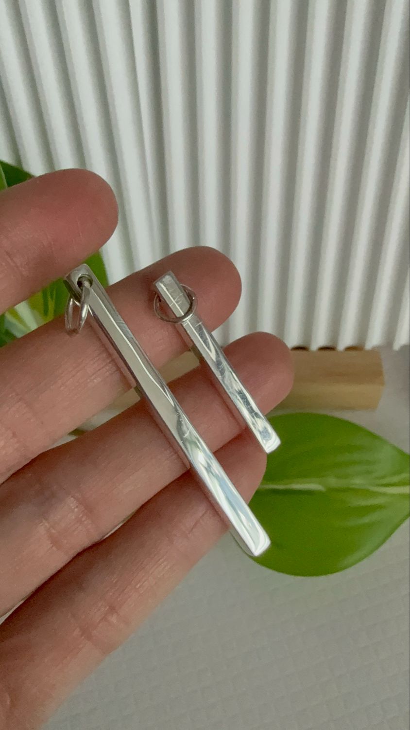 Barrita 5cm*4mm (4 grabados incluidos) *PLATA925*
