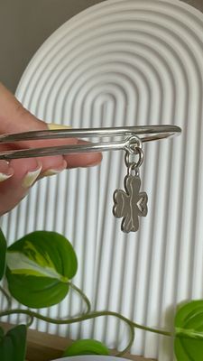 Esclava Trébol de la suerte🍀 *PLATA925* Regulable