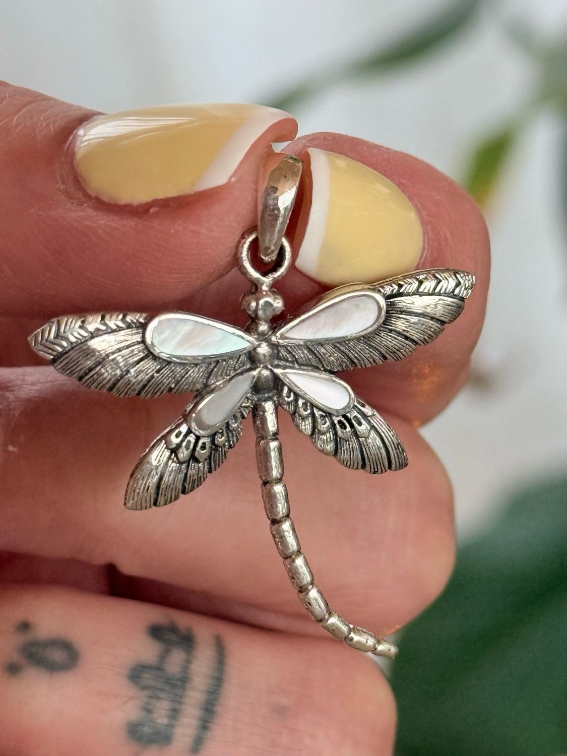 Libélula 💕Transformación *PLATA925* con Nácar