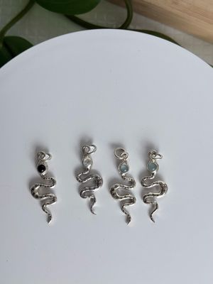 Serpiente piedra natural *PLATA925*