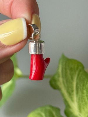 Coral natural  *PLATA925