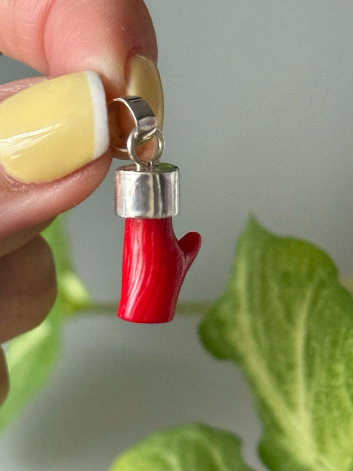 Coral natural  *PLATA925