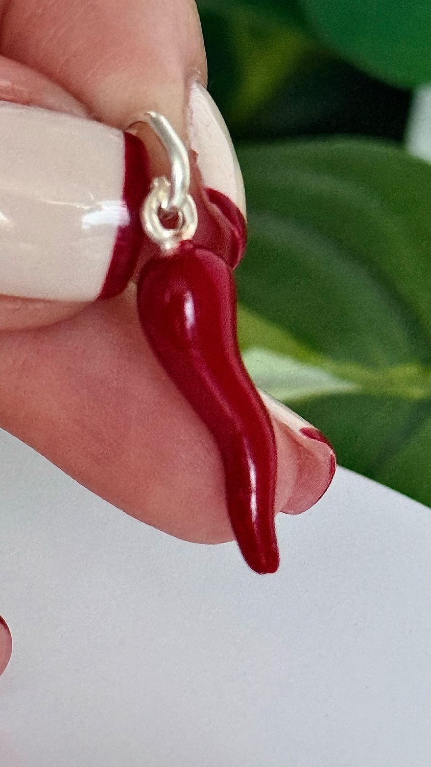 Pimiento rojo Amuleto  *PLATA925*