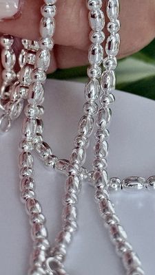 Choker de Bolitas y Semillitas Gruesa *PLATA925*