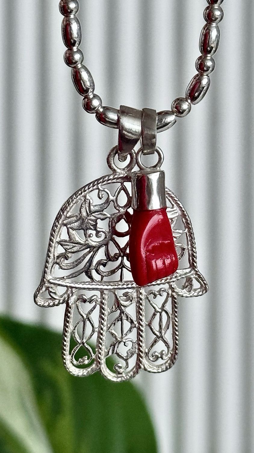 Manito cristal checo *PLATA925*