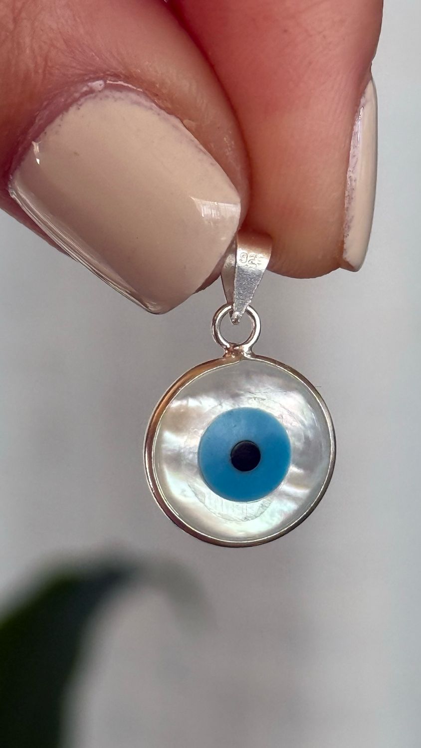 Ojito Nacar  12 mm reversible *PLATA925*