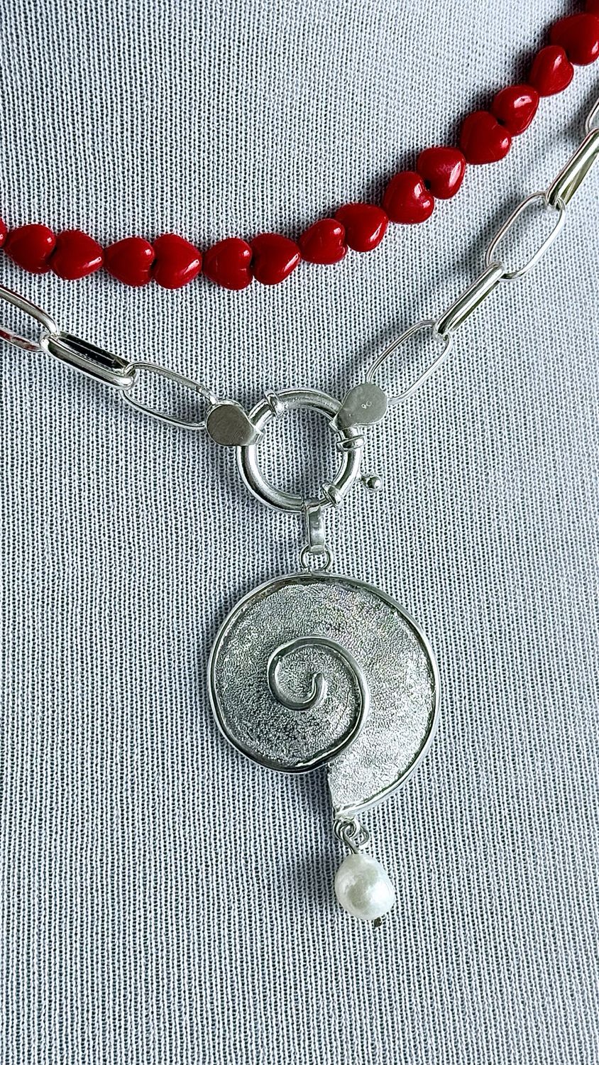 Caracola Perla de Río *PLATA925*