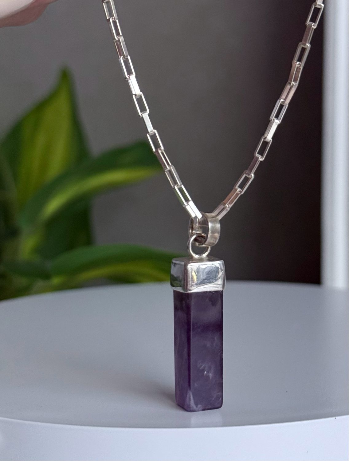 Amatista prisma 3 cm *PLATA925*