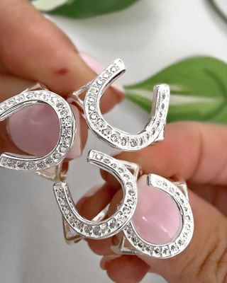 Anillo HERRADURA con circonia *PLATA925*