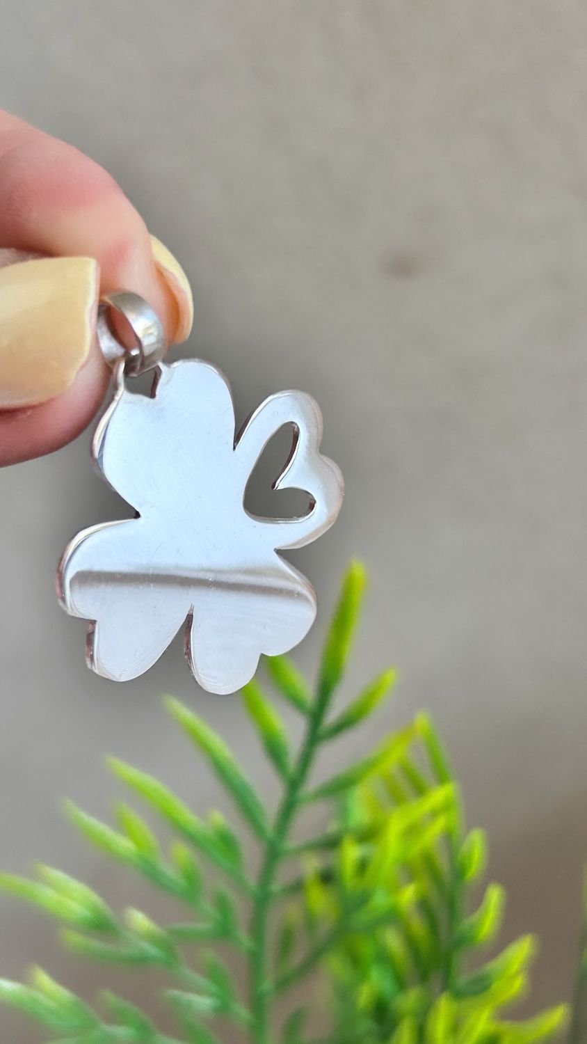 Trébol de la Suerte XL 3 cm  *PLATA925