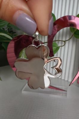 Trébol de la Suerte XL 3 cm  *PLATA925