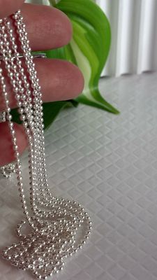 Cadena de esferas 2mm 50 cm de largo *PLATA925