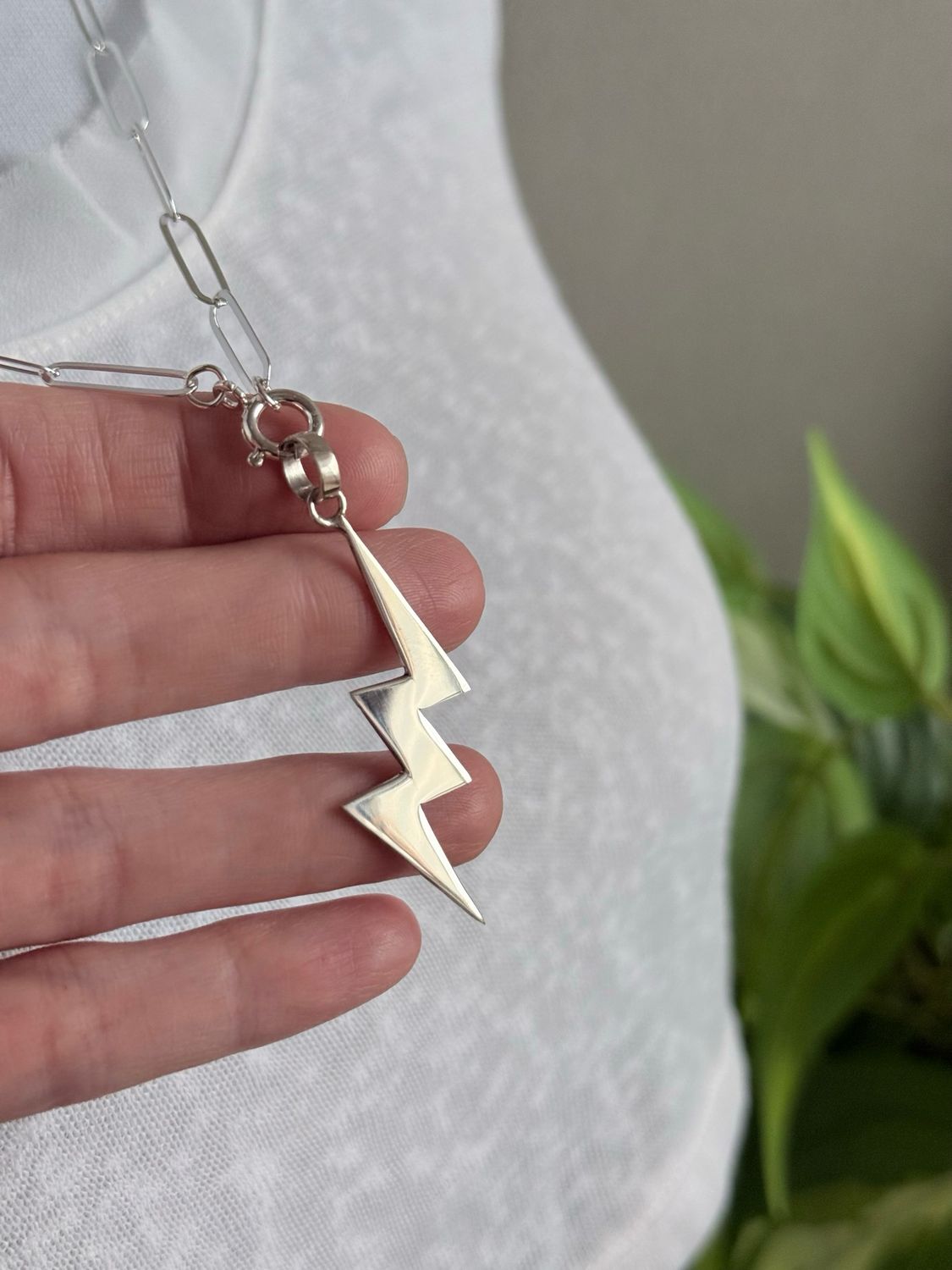 Rayo ⚡️L 4,5 cm *PLATA925*