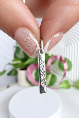 Barrita AMOR *PLATA925* 2,5cm X 5mm