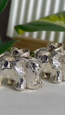 Elefante de la suerte XL *PLATA925*