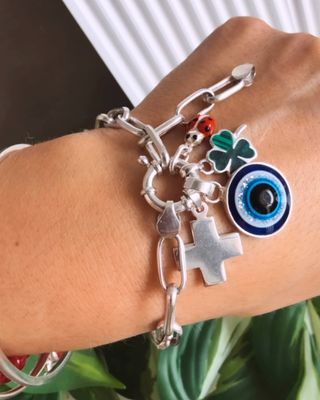 Pulsera eslabón macizo *PLATA925*