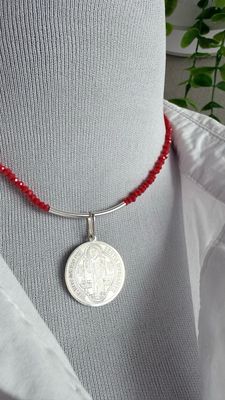 Medalla San Benito 2,5 cm *PLATA925*