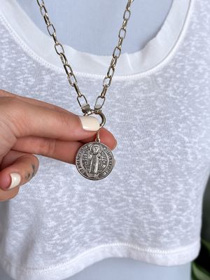 Medalla San Benito 2,5 cm *PLATA925*