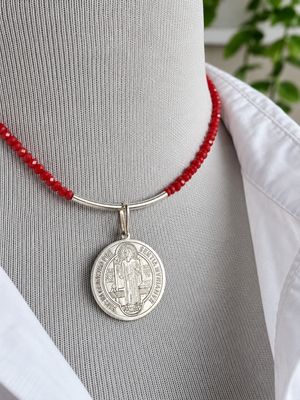 Medalla San Benito 2,5 cm *PLATA925*