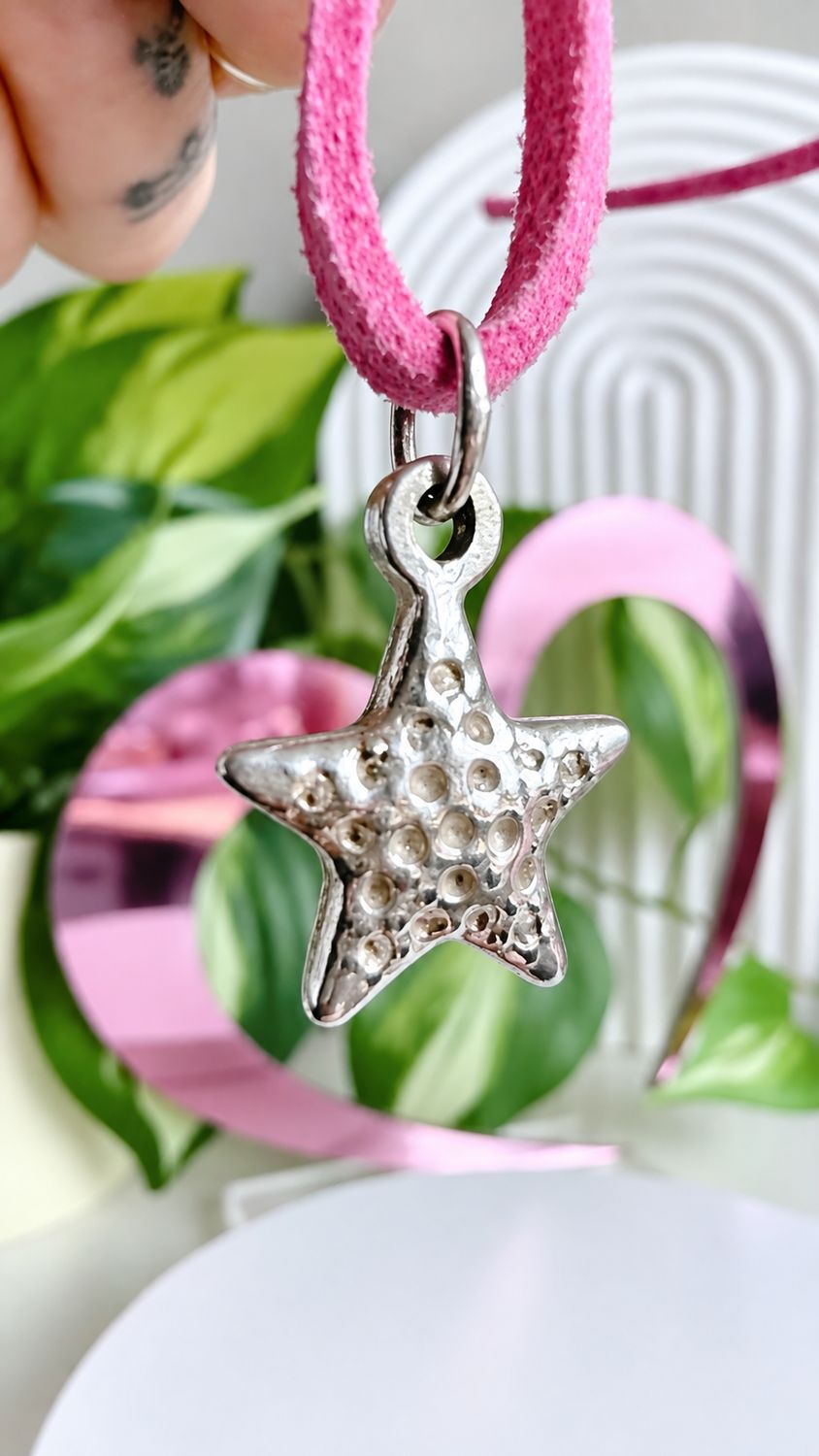 Estrella maciza| Reversible| *PLATA925*