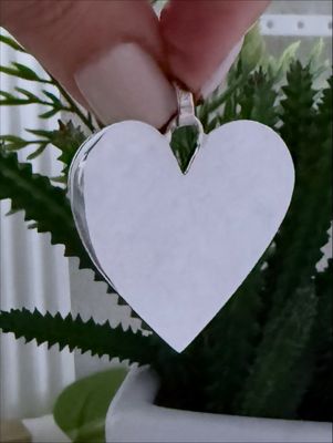 Corazón Milove Entero Macizo *PLATA925*
