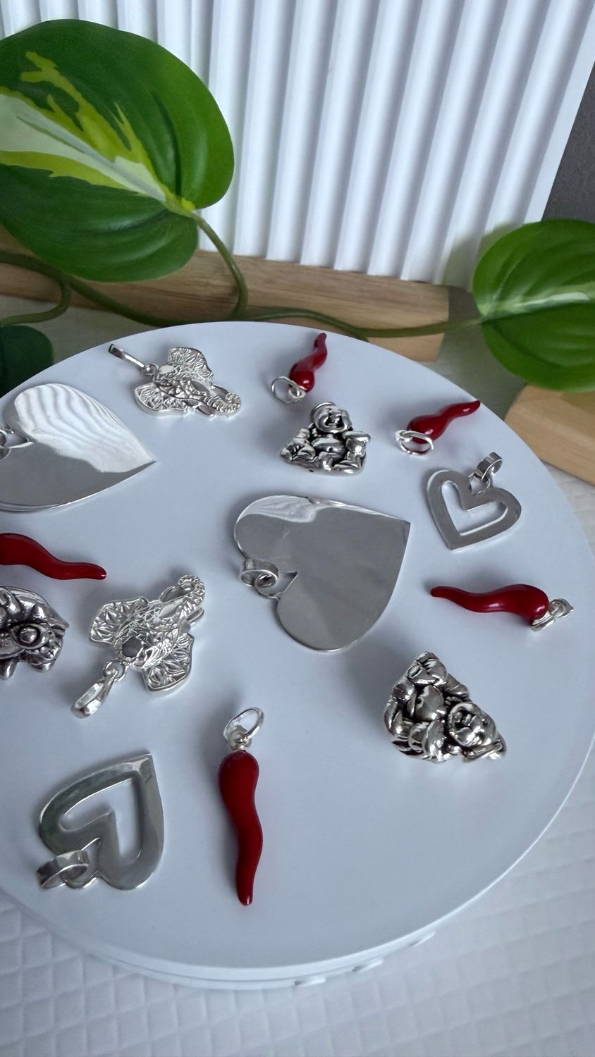 Corazón Milove Entero Macizo *PLATA925*