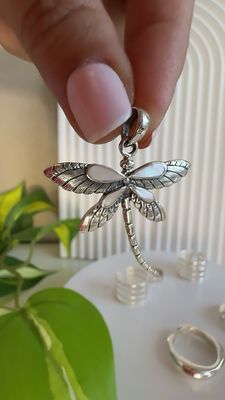Libélula Xl *PLATA925* Libélula 💕Transformación con Nácar