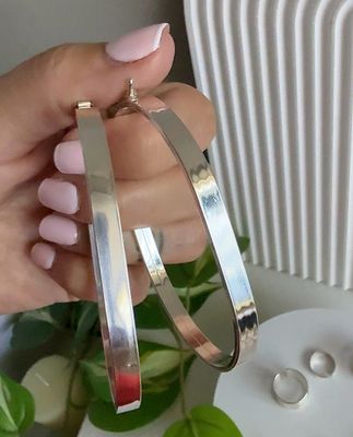 Esclava ancha 5 mm con broche *PLATA925*