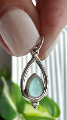 Gota de calcedonia *PLATA925*