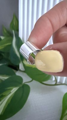 Ear cuff 1 cm liso *PLATA925*