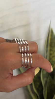 Anillo Minimalista 4 Lazos | Regulable | Reversible | *PLATA925*