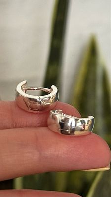 Aros Gruesitos Macizos | *PLATA925*|