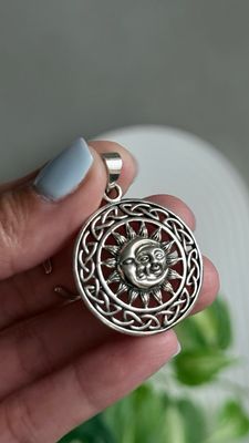 Eclipse de SOL Y LUNA XL |*PLATA925*|