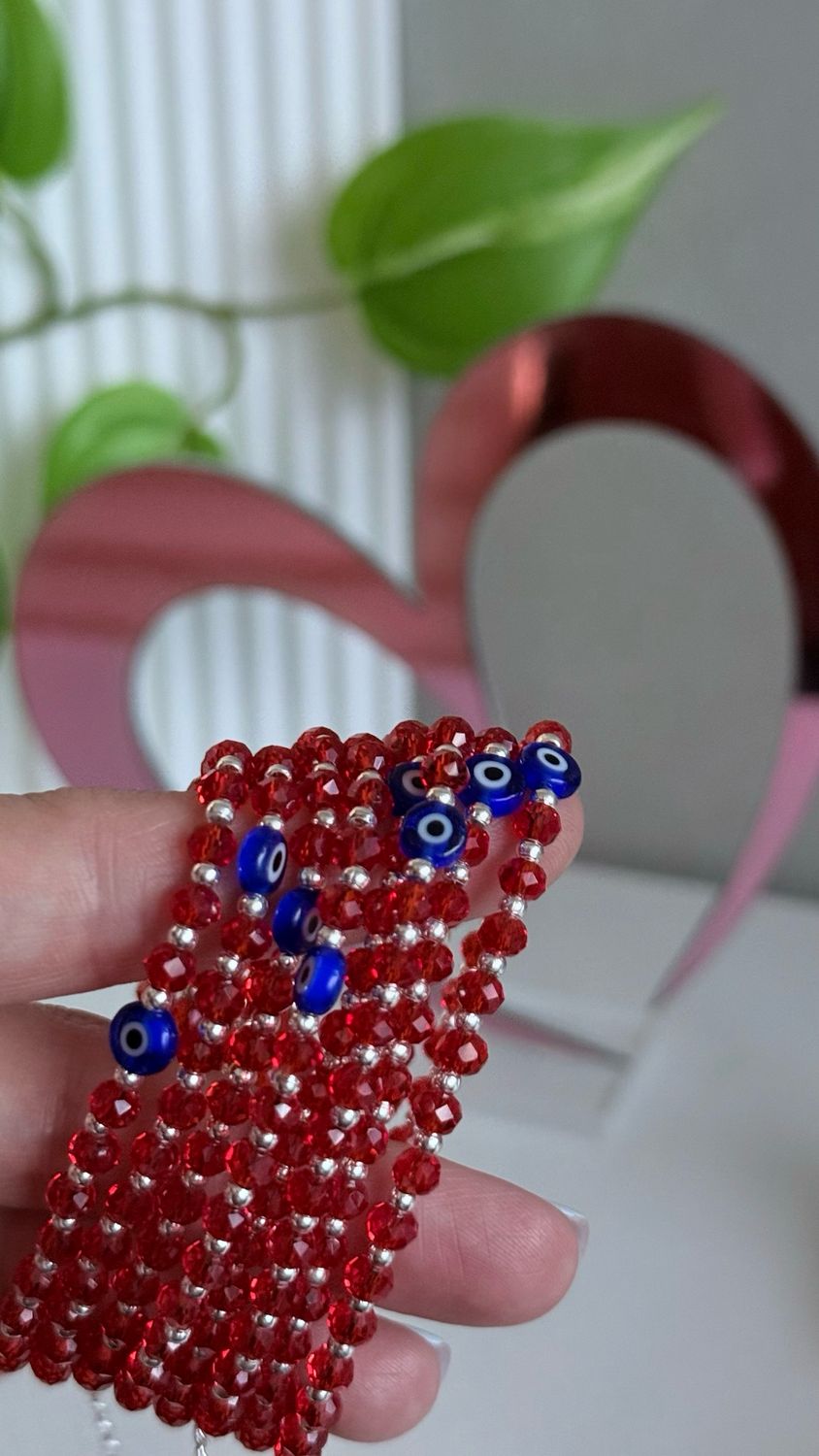 Pulsera Protectora | Cristal checo + Esferas de plata | *PLATA925* | con extensión.