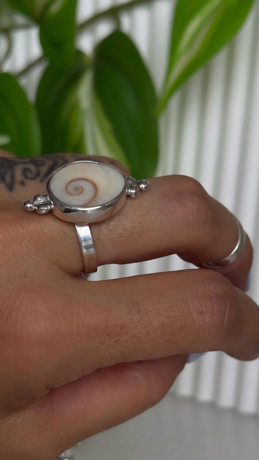 Anillo OSHIVA ojito de shiva |*PLATA925*|