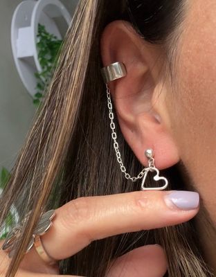 Ear cuff con cadenita | *PLATA 925* |