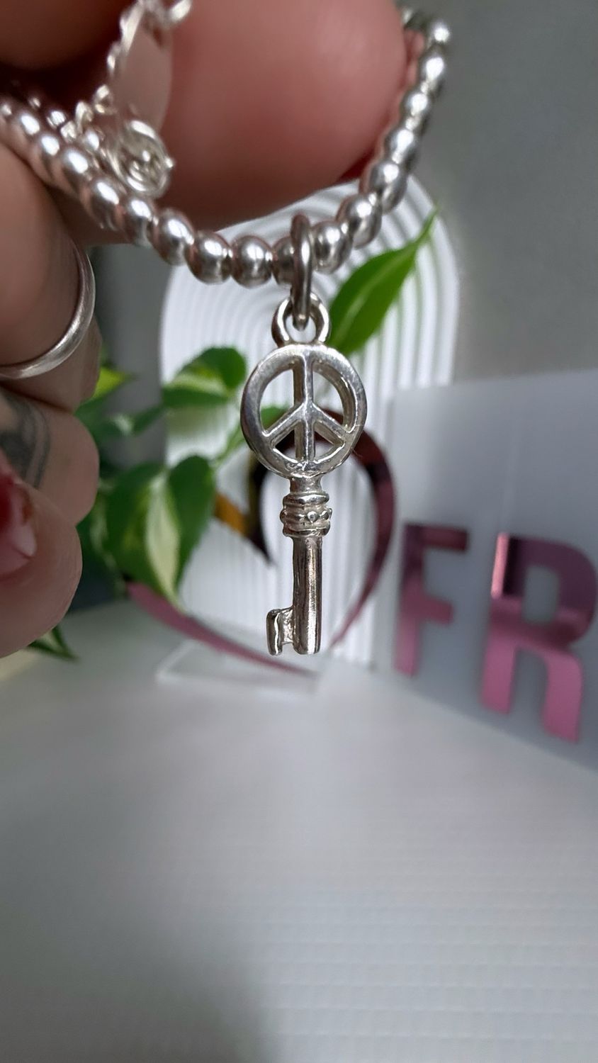 Llave PAZ |*PLATA925*| 2,5 cm