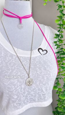 Cadena 70 cm Forcet, eslabón apretado |*PLATA925*|
