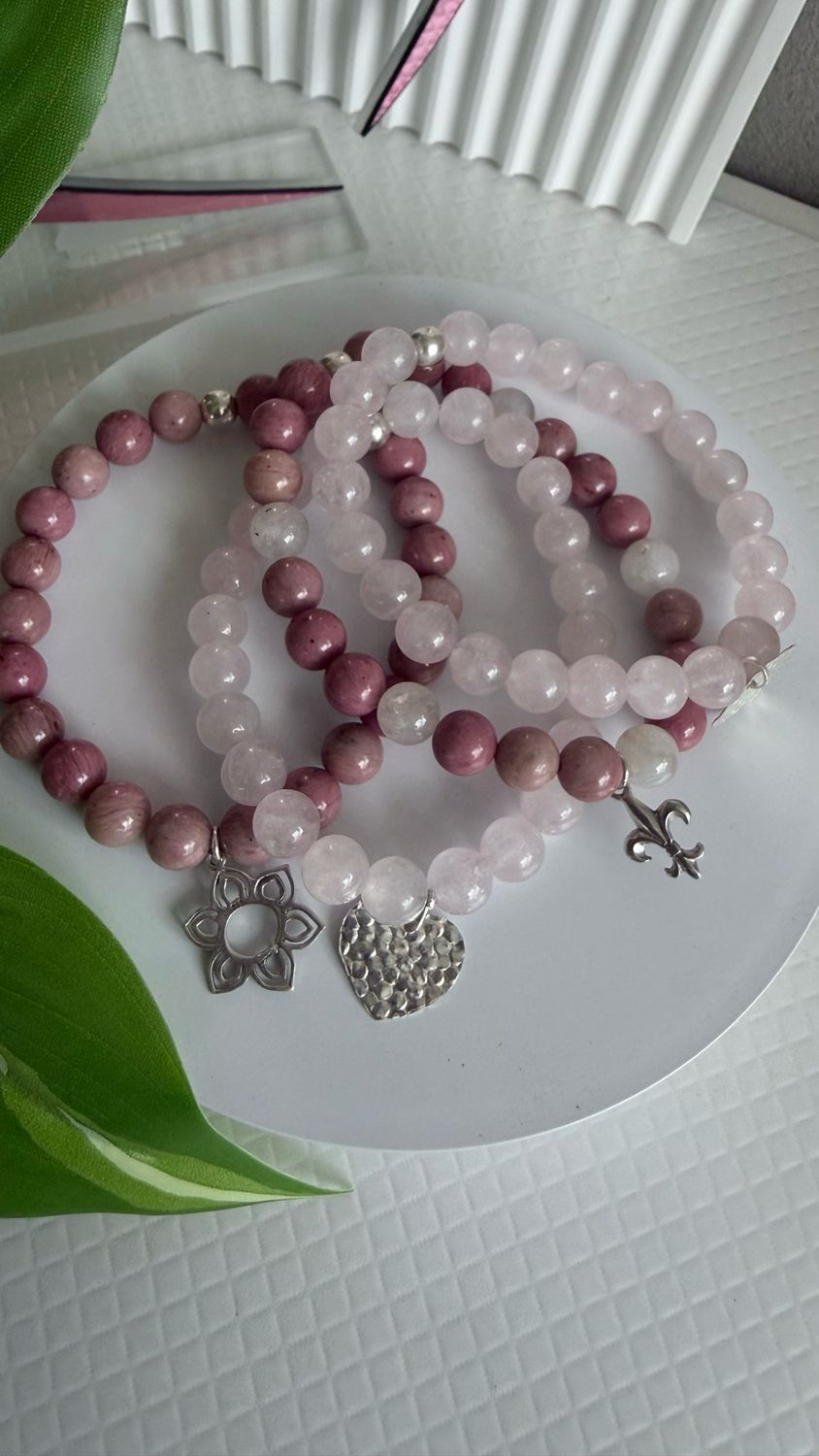 Pulsera piedras Naturales y PLATA925 | elásticas|