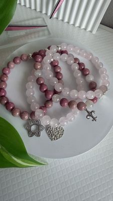 Pulsera piedras Naturales y PLATA925 | elásticas|