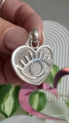 Cuore Protector 🧿 tamaño L *PLATA925*