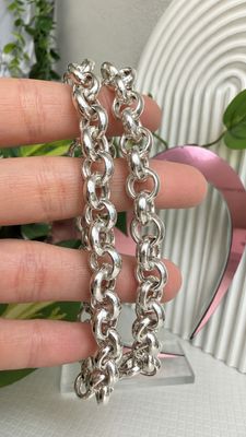Cadena ROLO XL c/cierre marinero  | PLATA925 | ROLO 9MM | 45CM