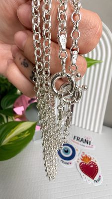 Chocker Macizo rolo M | 45 cm | Cierre marinero | PLATA925 |