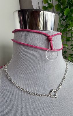 Chocker Macizo rolo M | 45 cm | Cierre marinero | PLATA925 |