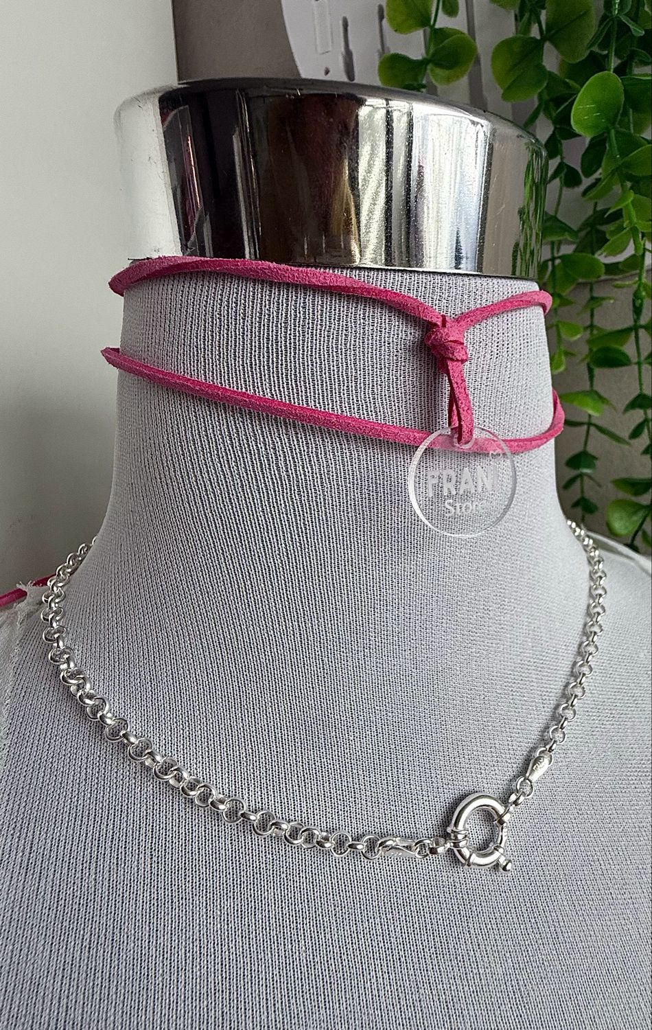 Chocker Macizo rolo M | 45 cm | Cierre marinero | PLATA925 |