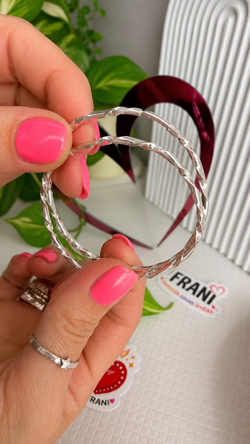 Aro Trenzado |PLATA925| 5 cm Ø