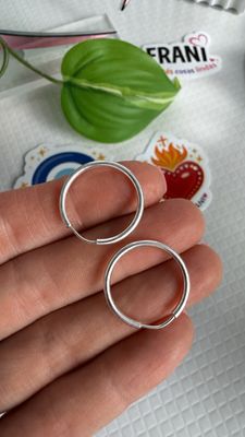 Aros clásicos M 2cm | PLATA925 | de embutir