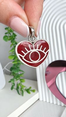 Cuore Rubi con Ojito PROTECTOR |PLATA925| 2.5Cm